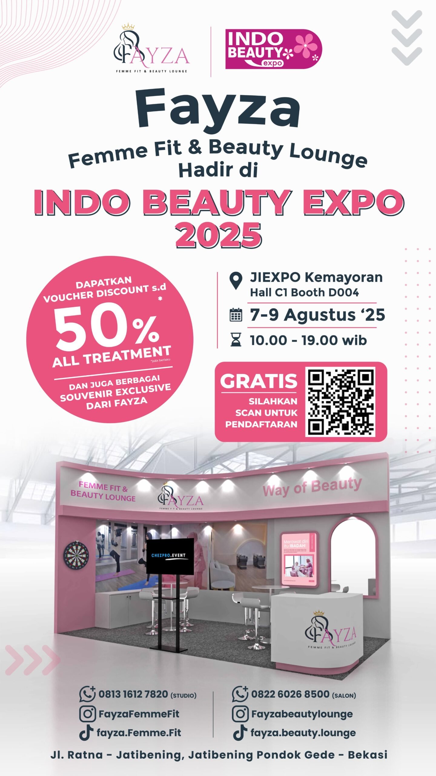 Fayza FemmeFit & Beauty Lounge Hadir di Indo Beauty Expo 2025!